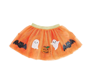 Orange Halloween Sequin Tutu