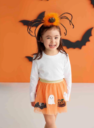 Orange Halloween Sequin Tutu