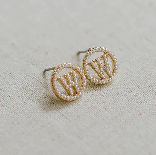 Luna Initial Earring