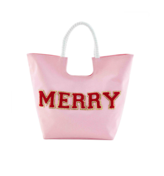 Large Holiday Canvas Tote