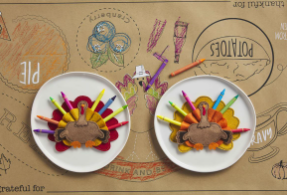 Felt Turkey Crayon Holder