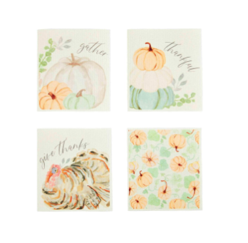 Thanksgiving Reusable Dishcloth