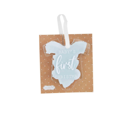 Acrylic Baby's First Christmas Onesie Ornament