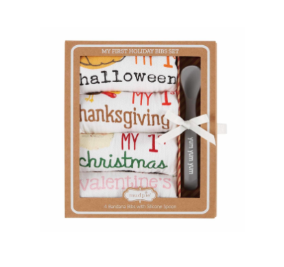 My First Holiday Bib Set