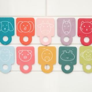 10 Piece Foam Bath Stacker Toys