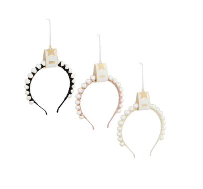 Satin Wrapped Pearl Headband