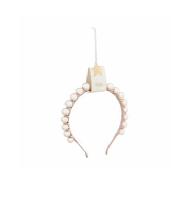 Satin Wrapped Pearl Headband