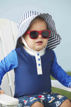 Stripe Hat & Sunglasses