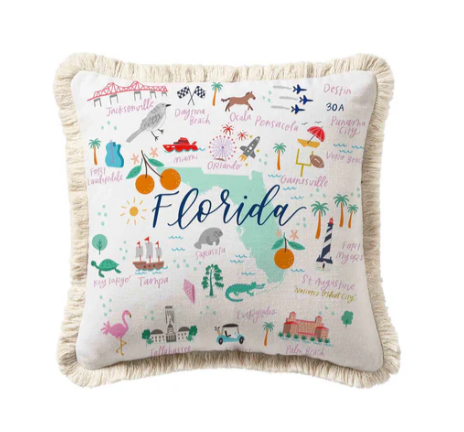 Square Florida Pillow