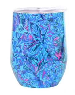 Lilly Pulitzer Stemless Wine Glass