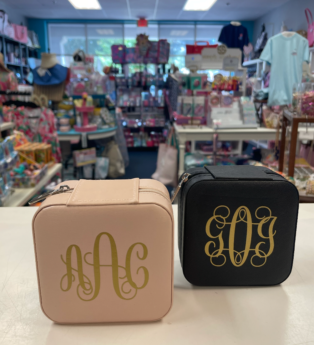 Personalized Jewelry Box Monogram Travel Jewelry Box 