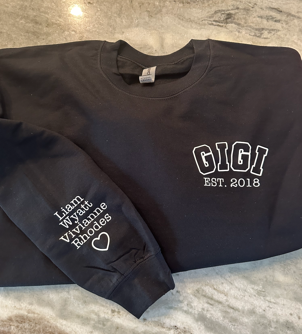 Established Sweatshirt with Names