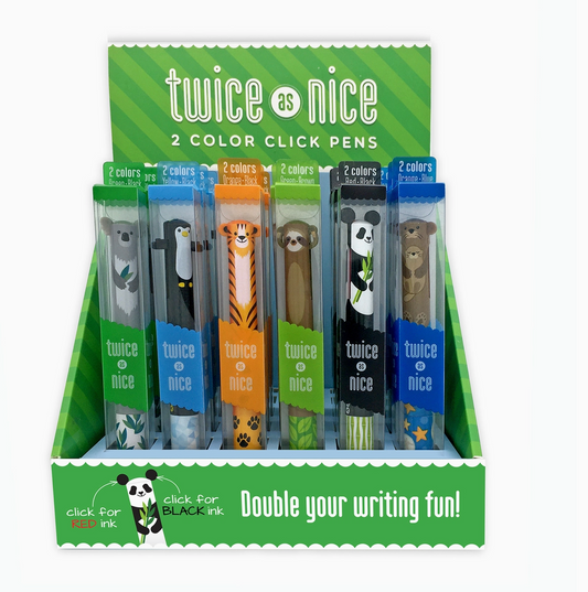 Twice as Nice Two Color Click Pens