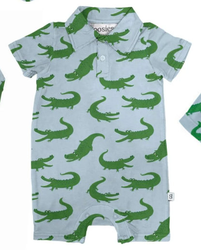 Alligator Romper by Goosies
