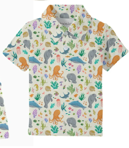 Ocean Friends Polo Shirt by Goosies