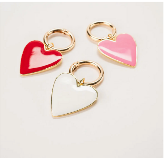 Violet & Brooks Enamel Heart Bag Charm