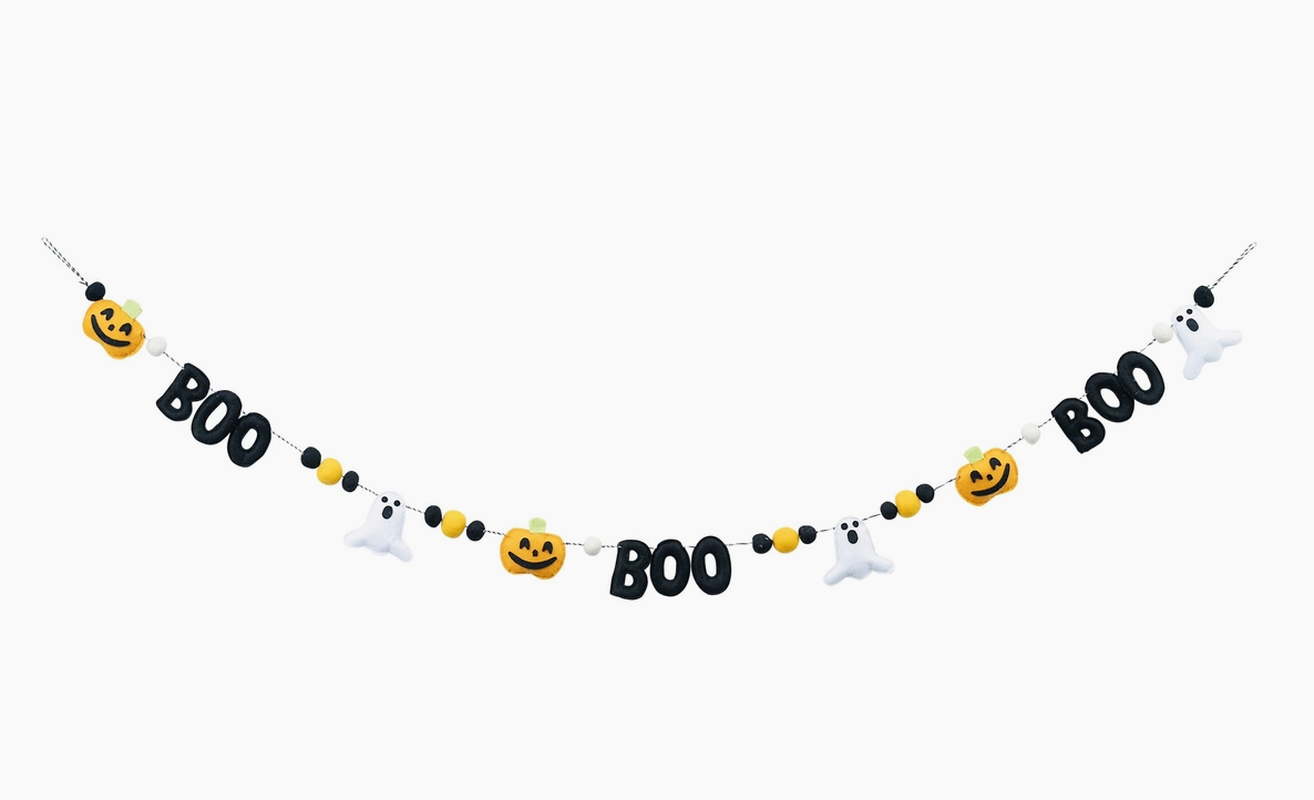Boo Pumpkin Ghosts Banner