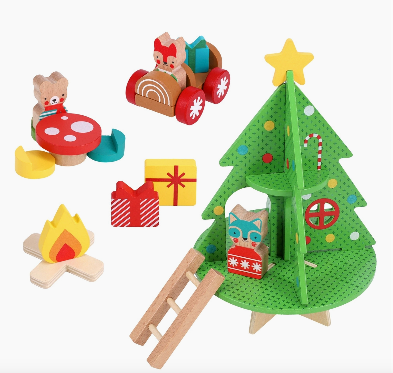 Christmas Treehouse Wooden Play Set