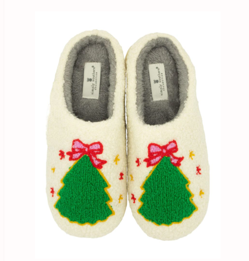 Simply Southern Christmas Tree Slippers