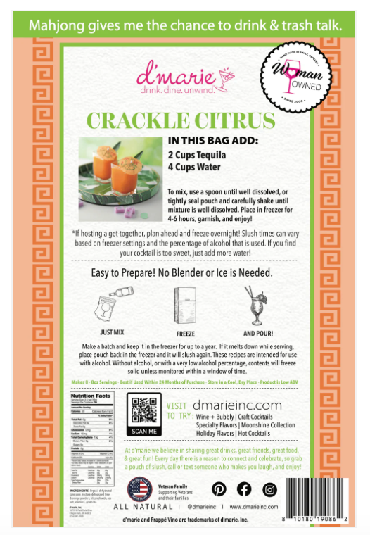 Crackle Citrus Cocktail Slush Mix