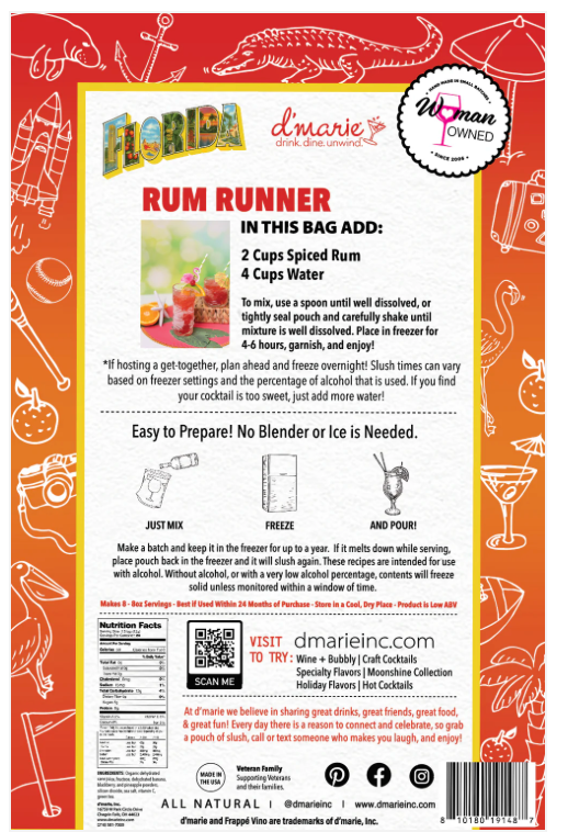 Florida Rum Runner Cocktail Slush Mix