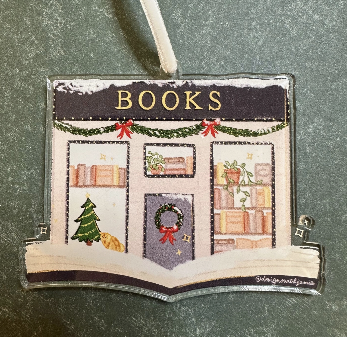 Bookstore Christmas 2025 Ornament
