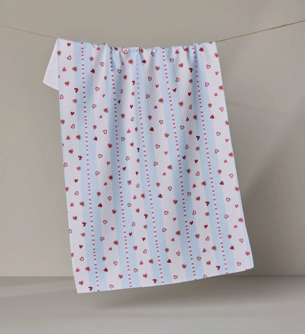 Valentine Geometry Towels