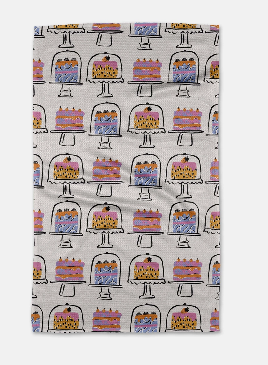 Cakes in the Window Tea Towel by Geometry