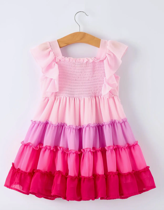 Ombre Ruffle Dress