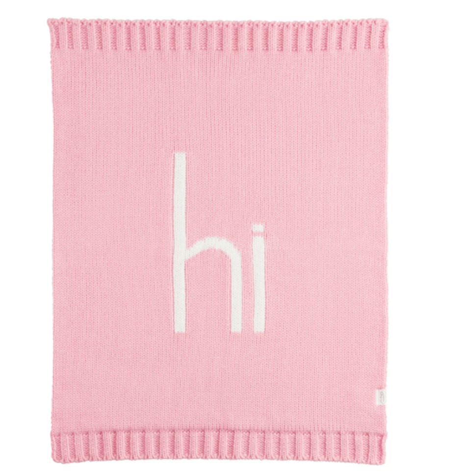 HI Knit Baby Blanket