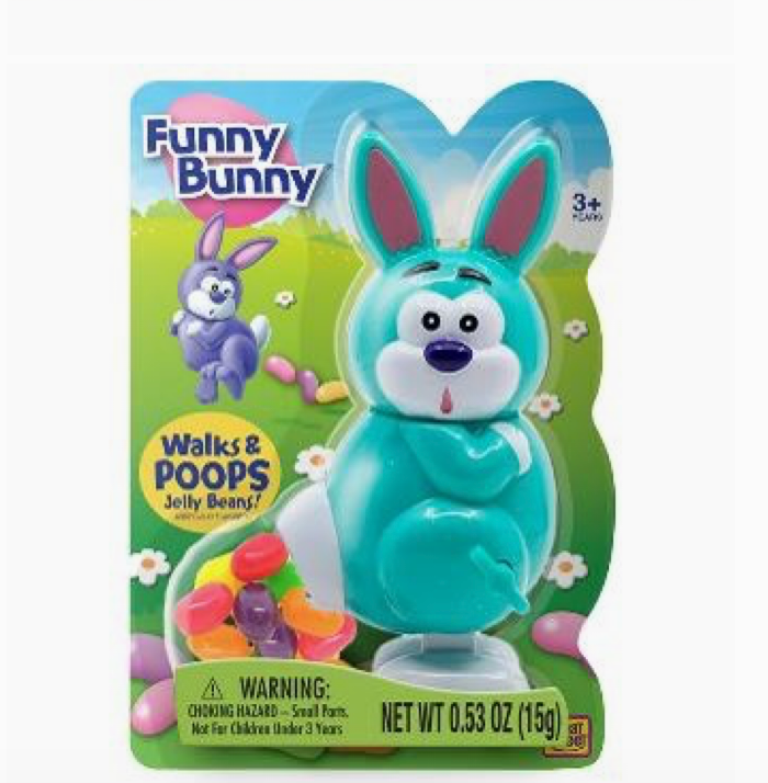 Funny Bunny Windup Walk & Poop Jelly Bean Dispenser