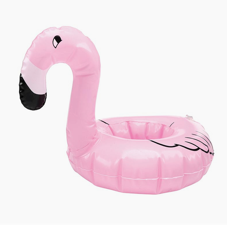 Flamingo Blow Up Drink Holder - Set of 4