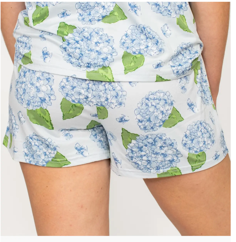 Hydrangea Sleep Shorts