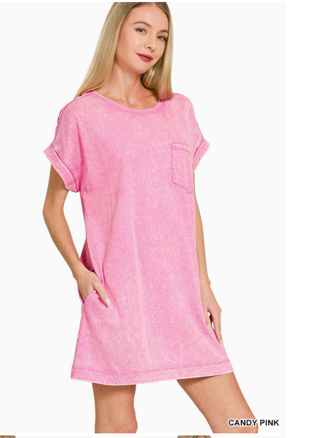 Premium Cotton Washed T-shirts Dress
