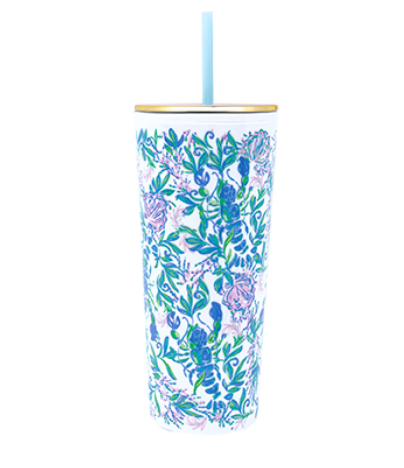 Lilly Pulitzer Tumbler with Straw