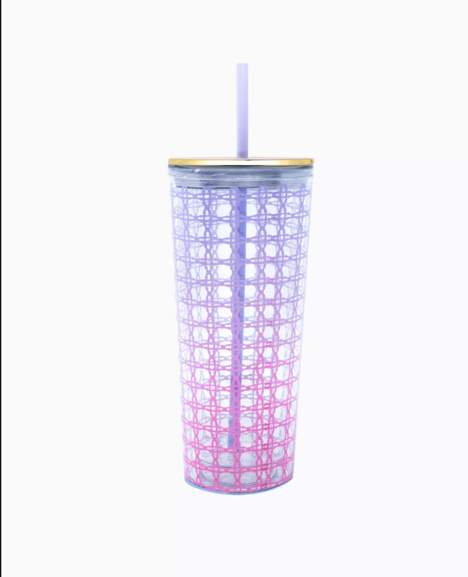 Lilly Pulitzer Tumbler with Straw