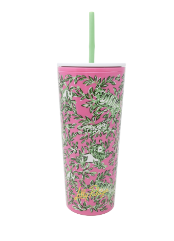 Lilly Pulitzer Tumbler with Straw