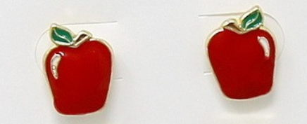 School Days Enamel Stud Earrings