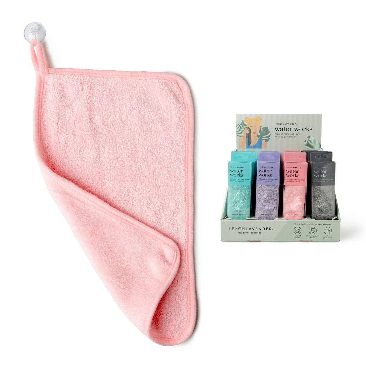 Lemon Lavender Water Works Make-up Removing Towel with Monogram