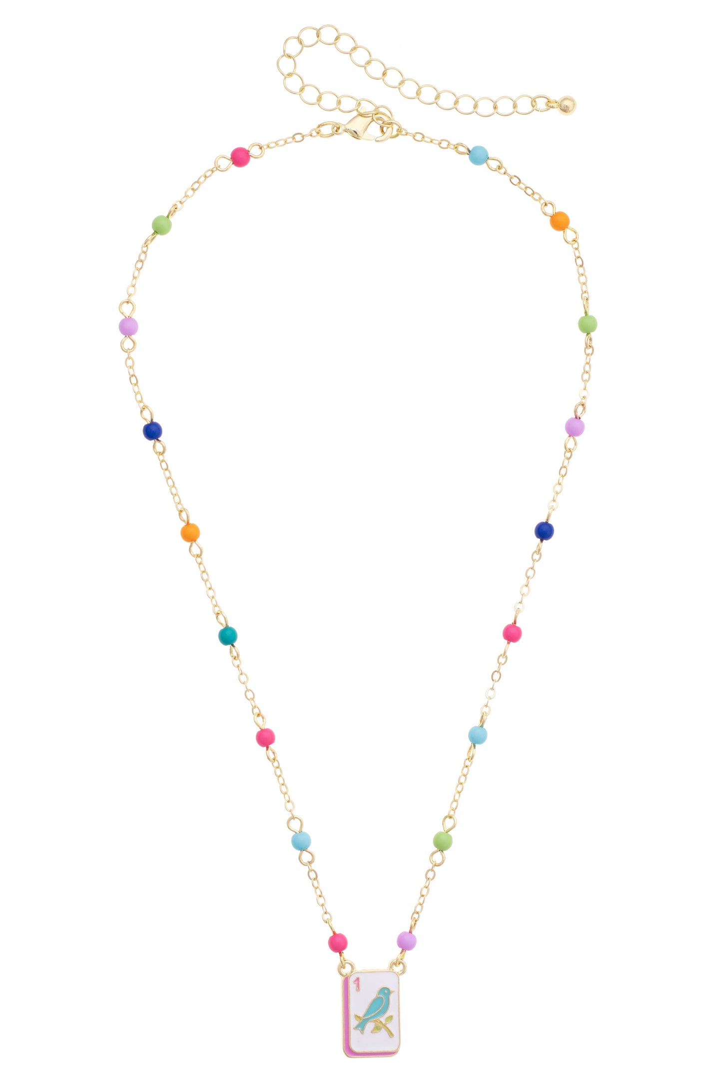 Bird Bam Layering Necklace in Pastel Multi