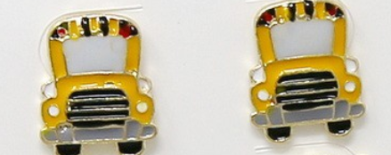 School Days Enamel Stud Earrings