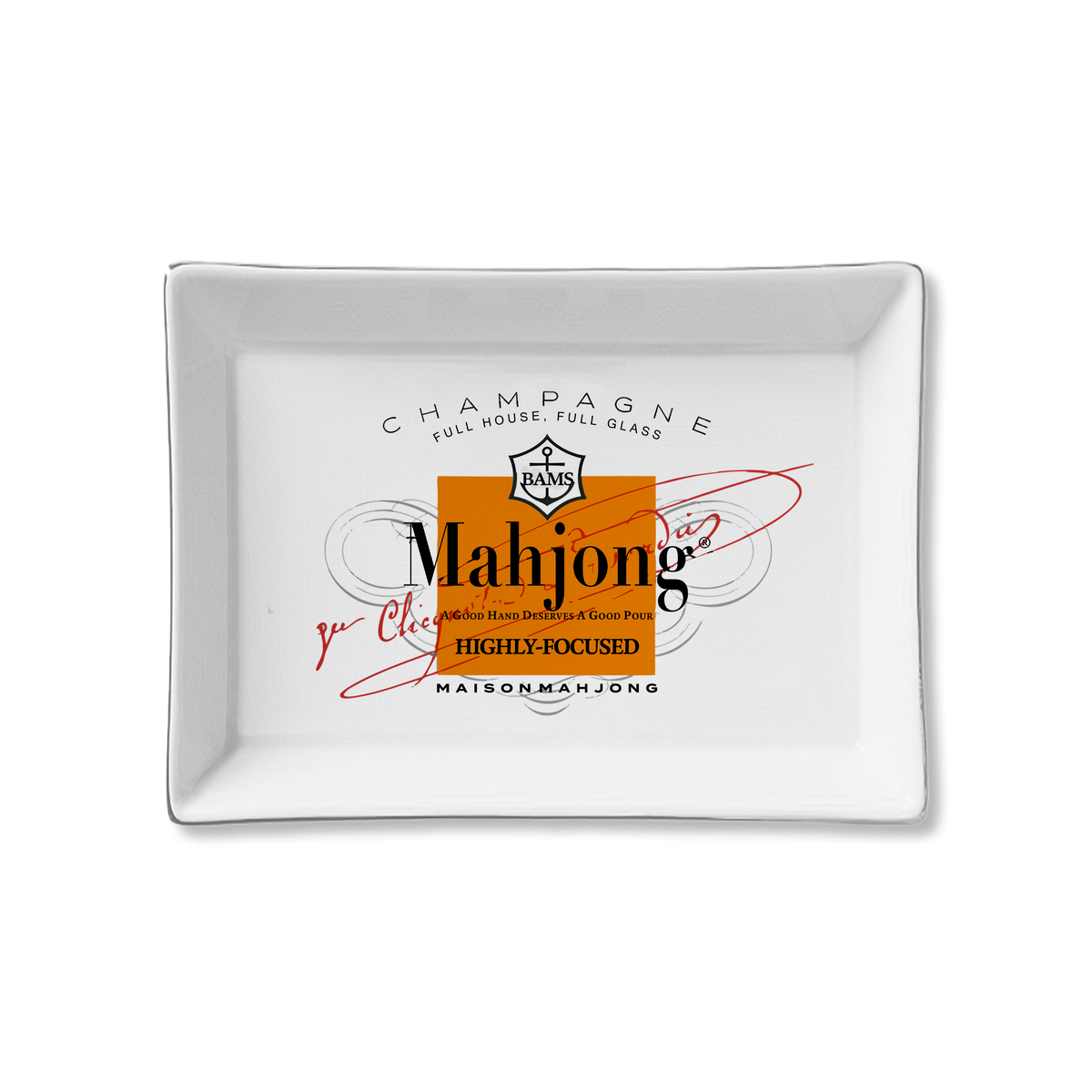 Ceramic Tray- Mahjong Org Label