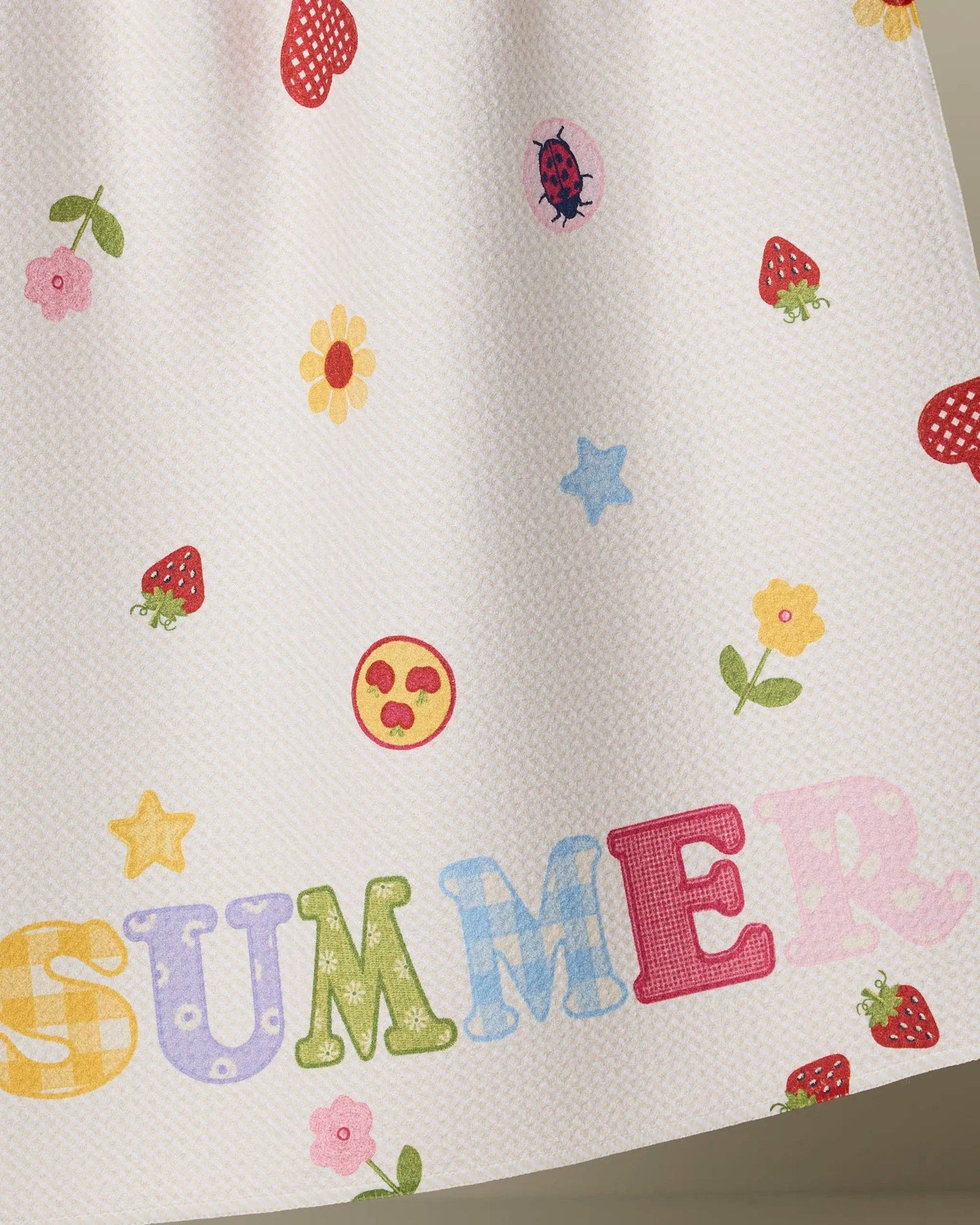 Summer Alphabet Tea Towel