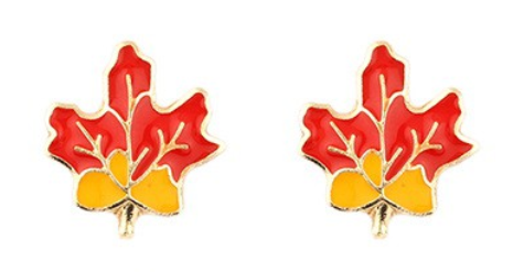 Enamel Thanksgiving Stud Earring