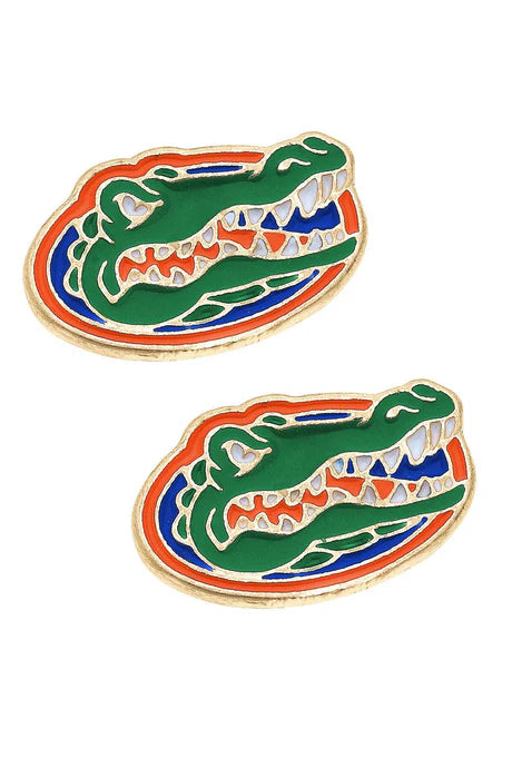 Florida Gators Enamel Stud Logo Earring