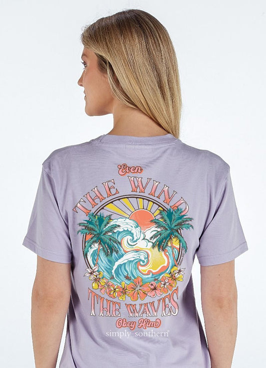 Simply Southern Obey T-Shirt-Lilac