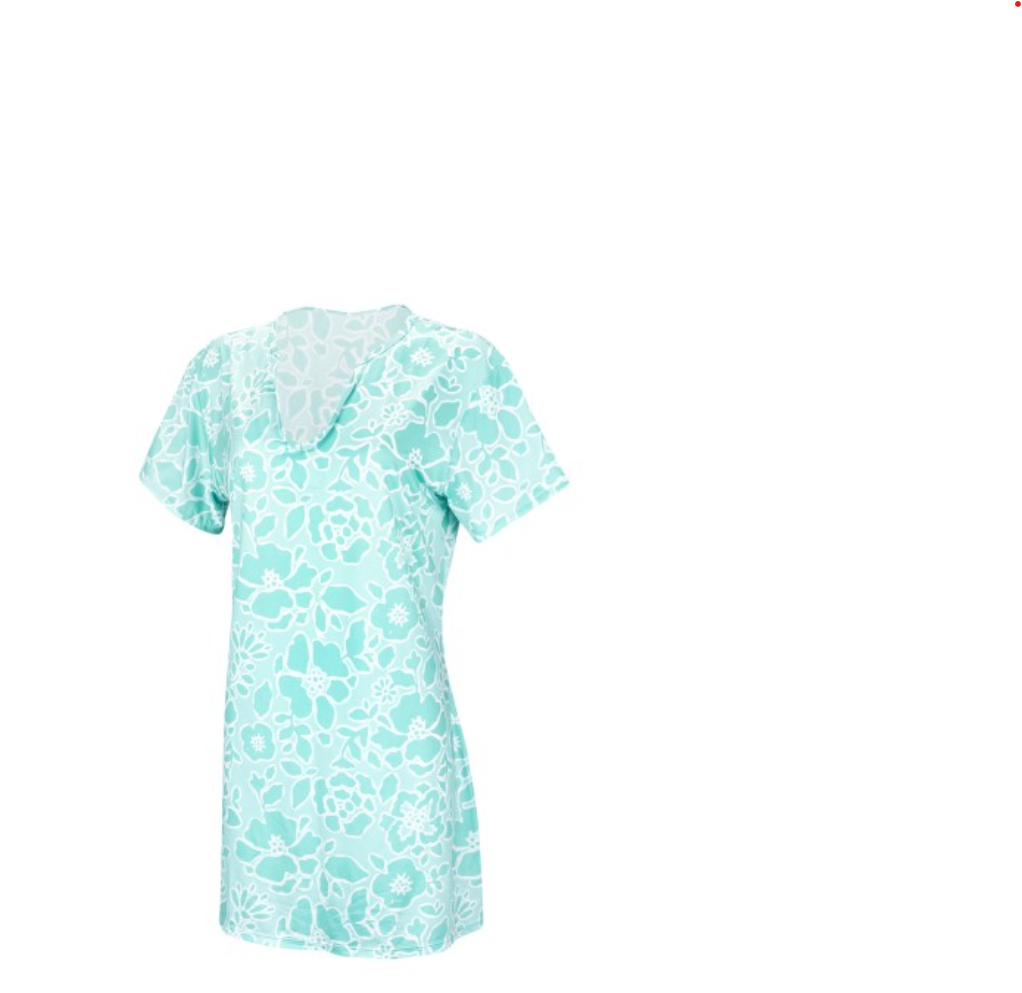 Ocean Breeze Short Sleeve Cover Up Dress