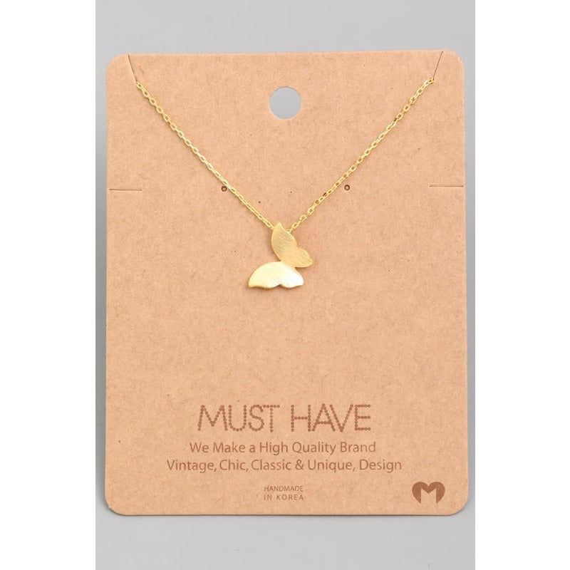 Solid Butterfly Must Have Necklace