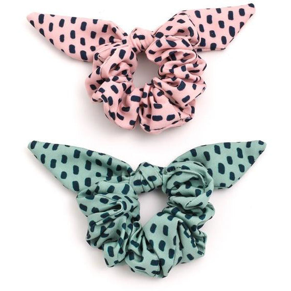 Dot Bunny Tie Scrunchie