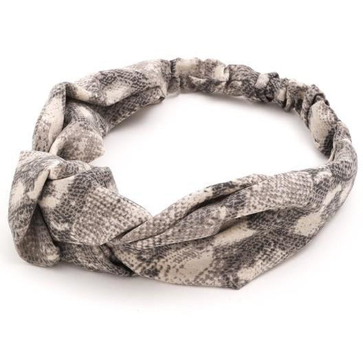 Snake Print Knot Soft Head Band